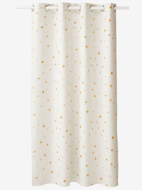 Starry Opaque Curtain White/Print 