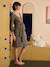 Maternity V-neck knit dress khaki 