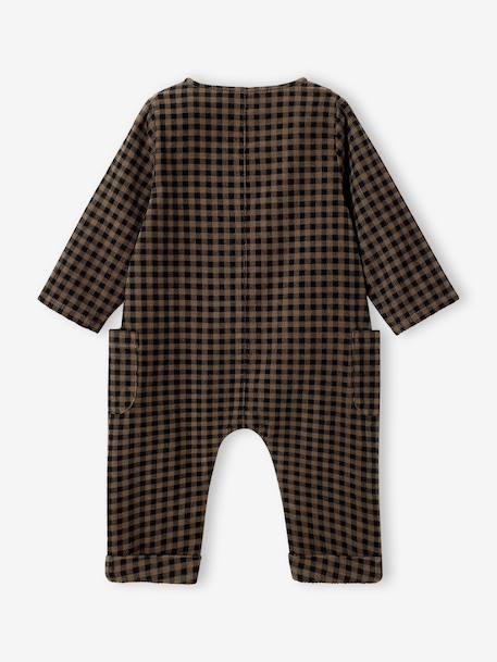 Long playsuit for baby anthracite 