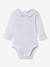 Long-sleeved baby vest with embroidered collar by CYRILLUS white 