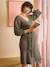 Maternity V-neck knit dress khaki 