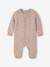 Knit playsuit and comforter set for newborn marl beige 