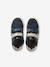 Hook-and-Loop Leather Trainers for Children, Designed for Autonomy ecru+navy blue+printed white 