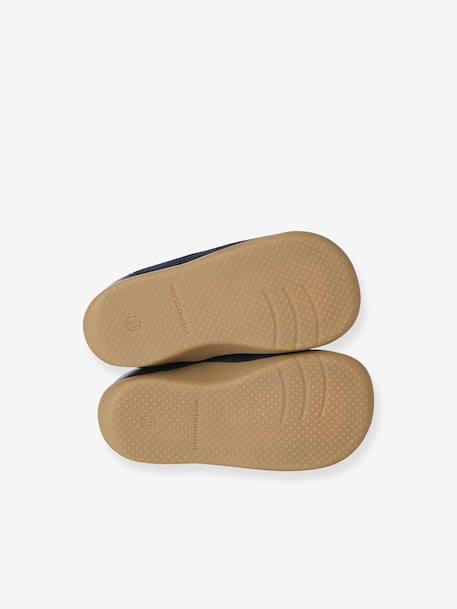 Lace-Up Soft Leather Ankle Boots for Babies, Designed for First Steps blue+navy blue+set blue 
