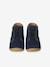 Lace-Up Soft Leather Ankle Boots for Babies, Designed for First Steps blue+navy blue+set blue 