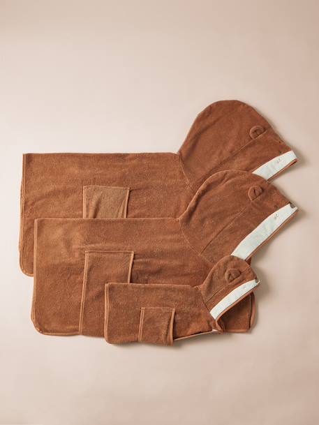 Dog cotton bath cape cappuccino 