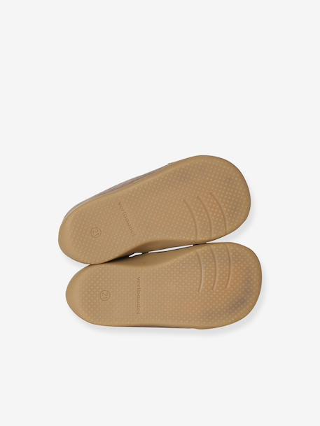 Soft Leather Boots, Zipped & Elasticated beige+camel+navy blue 