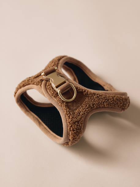 Dog Walking Set: Harness + Lead + Collar chocolate+coffee 