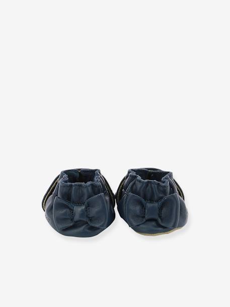Goldy Cat Soft Soles Booties, by ROBEEZ© Dark Blue 