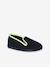 Elasticated Velour Slippers for Children blue+grey 