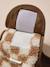 Fleece dog coat beige+chequered brown+khaki 