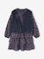 Dress and gilet set for girls slate blue 