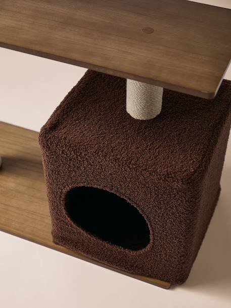 Wooden cat tree chocolate 