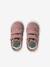Trainers with leather velcro straps for babies gold+rosy+white 