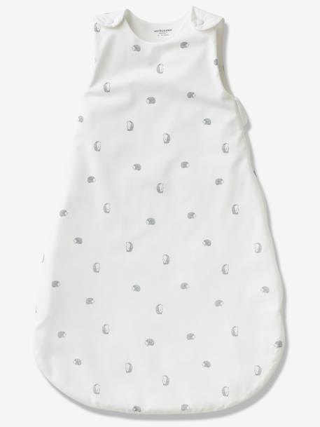 Sleeveless Summer Baby Sleep Bag, Organic Collection, LOVELY NATURE White/Print 