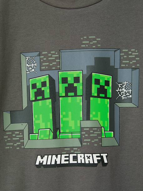 Short-sleeved T-shirt for boys by Minecraft mouse grey 