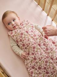 -Sleeveless cotton gauze baby sleep bag