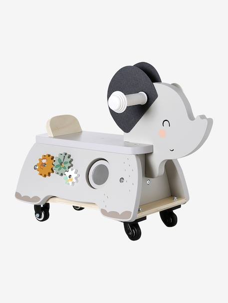 FSC® wooden Tanzania elephant ride-on toy grey 