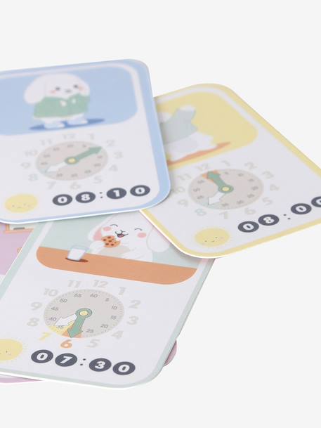 FSC 100% wooden learning clock wood 