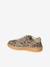 Pair of girls leather trainers beige+brown 
