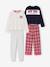 Pack of 2 pyjamas for girls navy blue 