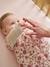 Sleeveless cotton gauze baby sleep bag printed pink 