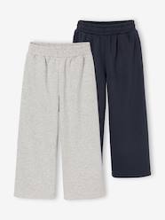 Boys-Pack of 2 wide-leg trousers for boys