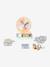 FSC 100% wooden learning clock wood 