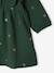 Muslin dress for baby girls green 