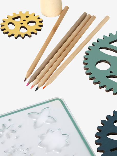 FSC 100% wooden drawing set multicoloured 