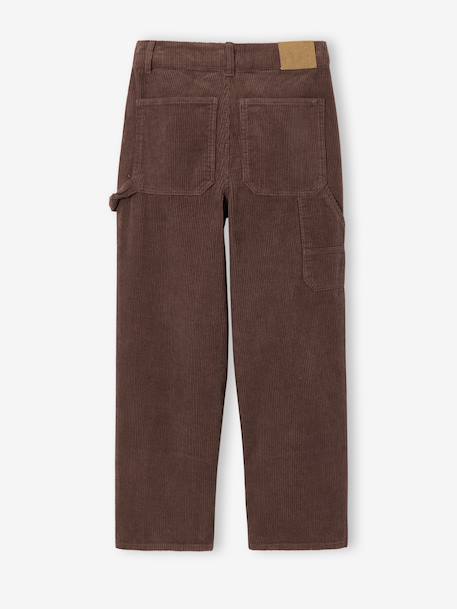 Velvet Cargo Trousers, JONEN anthracite+hazel 