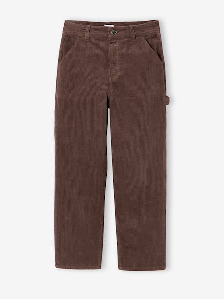Velvet Cargo Trousers, JONEN anthracite+hazel 