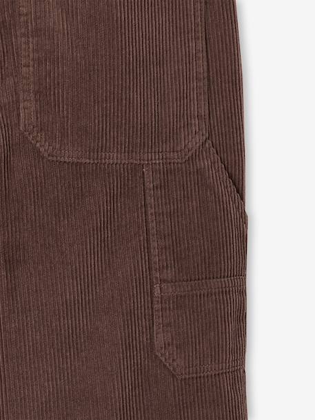 Velvet Cargo Trousers, JONEN anthracite+hazel 