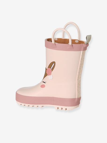 Printed Wellies for Toddlers beige+printed blue 