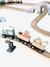FSC 100% 55-piece wooden train set wood 