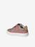 Trainers with leather velcro straps for babies gold+rosy+white 