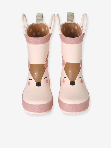 Printed Wellies for Toddlers beige+printed blue 
