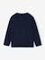 Long-sleeved T-shirt for boys green+navy blue 