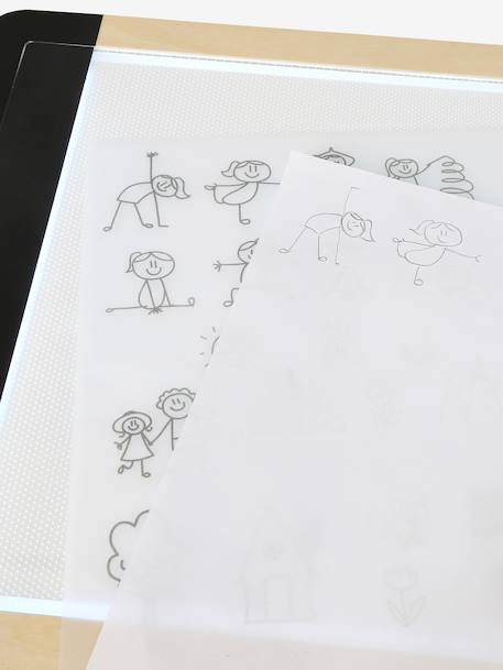 FSC 100% wooden light-up drawing tablet wood 