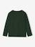 Long-sleeved T-shirt for boys green+navy blue 