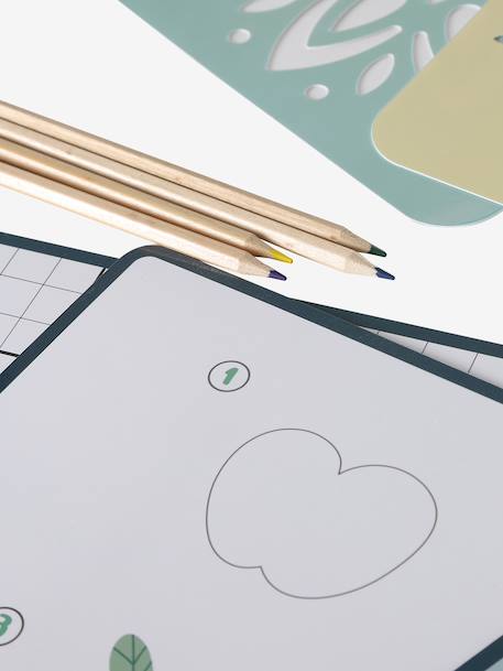 FSC 100% wooden drawing set multicoloured 