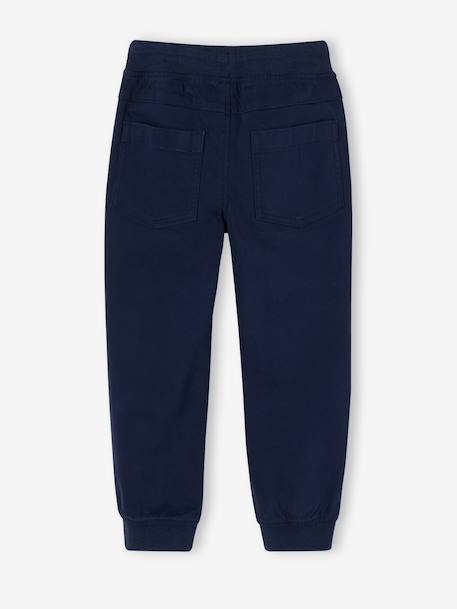 Easy-on jogger trousers for boys caramel+grey blue+navy blue 