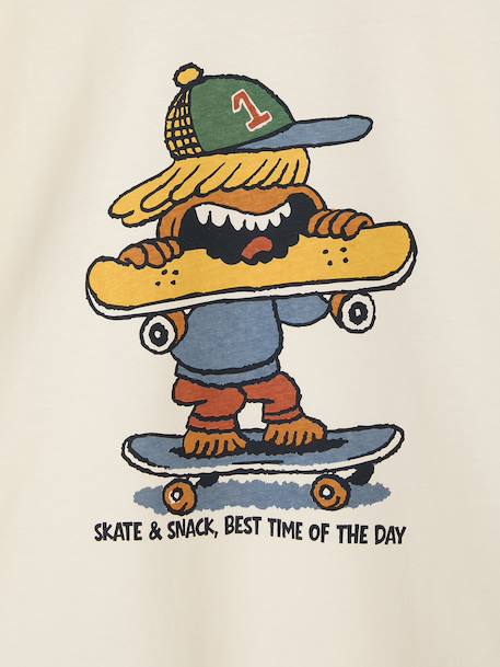 Long-sleeved T-shirt for boys ecru 