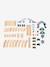 FSC 100% 55-piece wooden train set wood 
