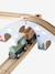 FSC 100% 55-piece wooden train set wood 