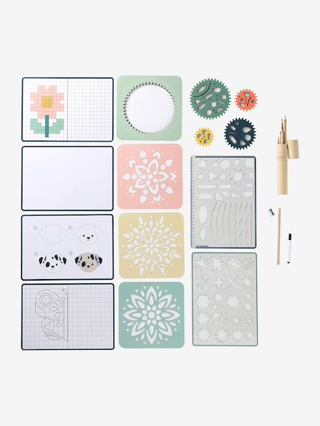 FSC 100% wooden drawing set multicoloured 
