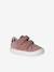 Trainers with leather velcro straps for babies gold+rosy+white 