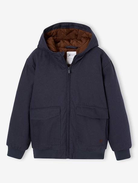 Canvas Jacket, JONEN caramel+slate grey 