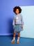 Denim Skirt with Heart Pocket for Girls bleached denim+brut denim 