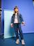 Denim jacket with corduroy collar for girls medium blue 